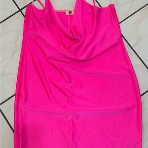 Vibrant Pink Sleeveless Dress